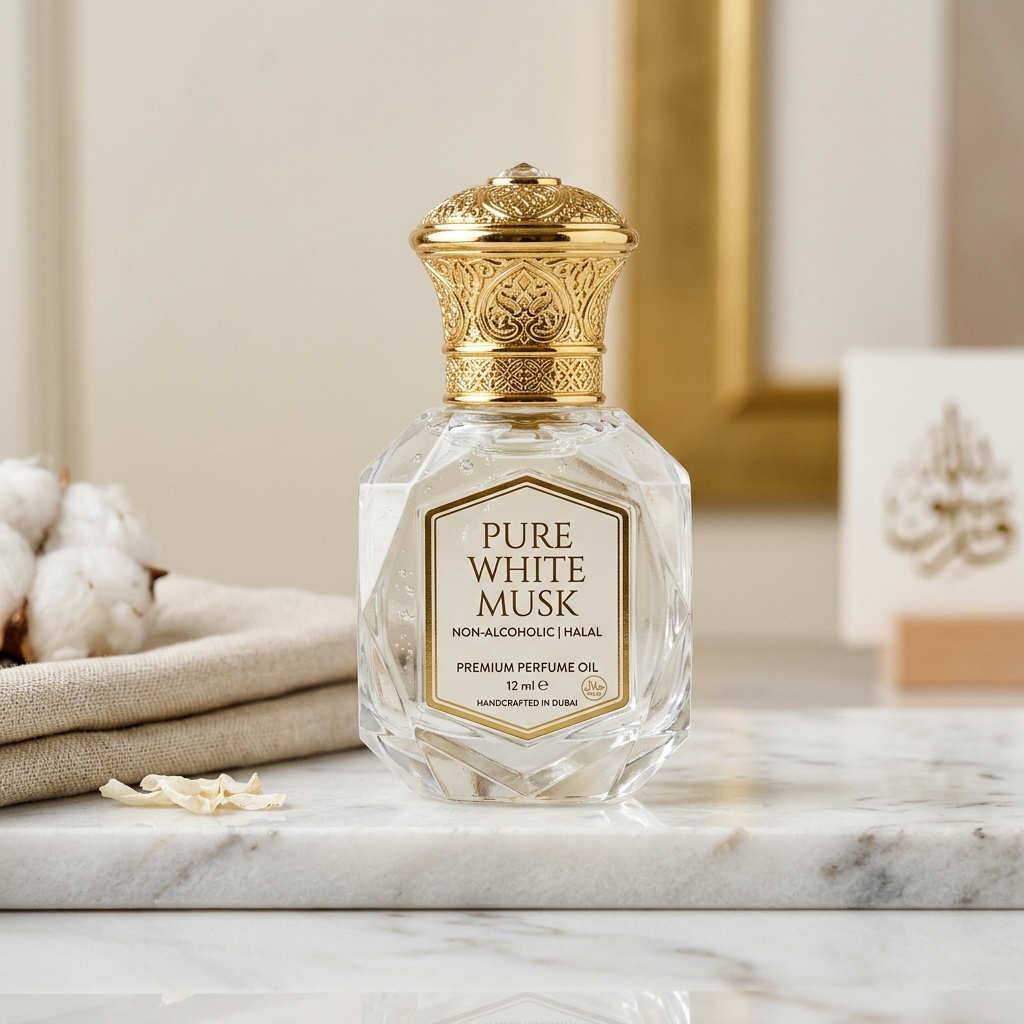 Pure White Musk Halal Attar 12ml (হোয়াইট কস্তুরী আতর)